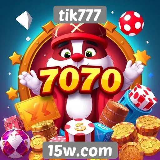 Diversidade de jogos disponíveis no tik777