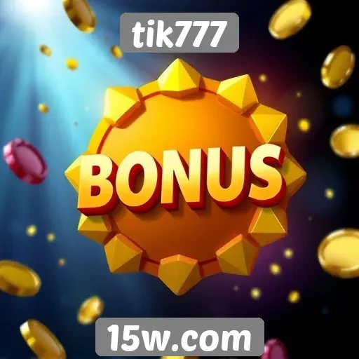 Ofertas de bônus disponíveis no tik777